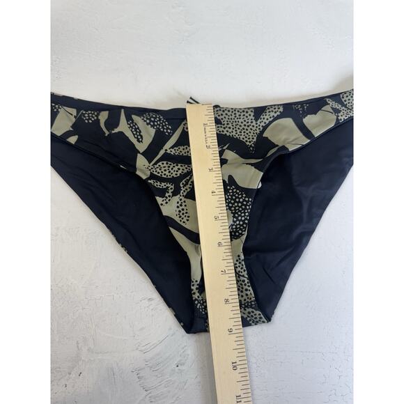 Prana Swimsuit Bottom XL Seaside Green Camo Elina Revsible to Black Fair Trade - Picture 4 of 8